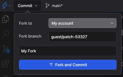 StackBlitz Fork Button Screenshot